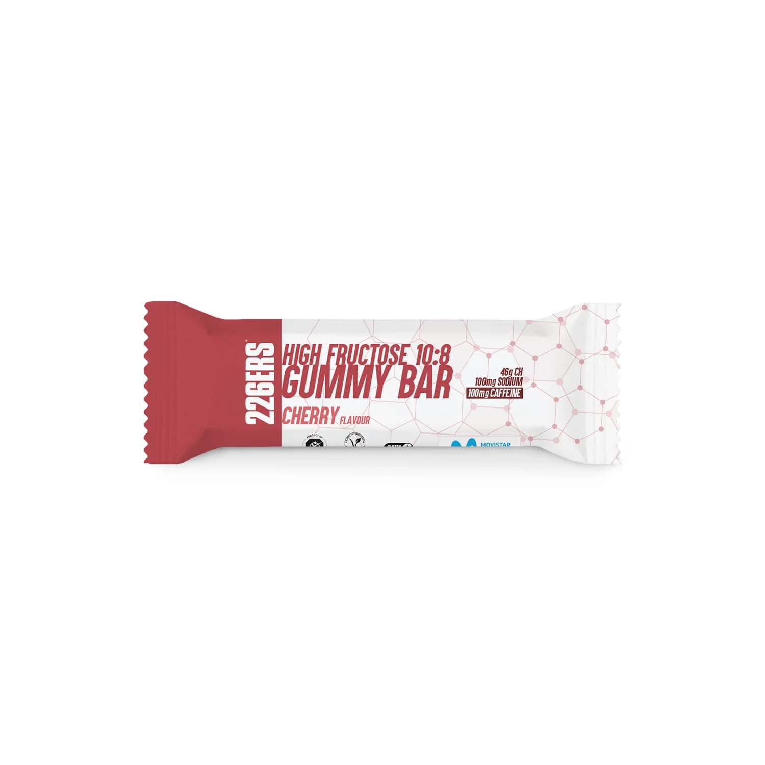 Желейный батончик High Fructose Gummy Bar «Вишня» с кофеином 100 мг, 60 г, 226ERS