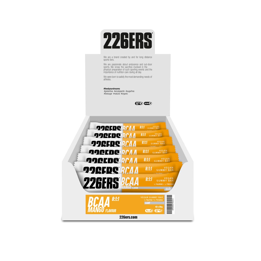 Желейный энергетический батончик Vegan Gummy Bar «Манго», 30 г, 226ERS