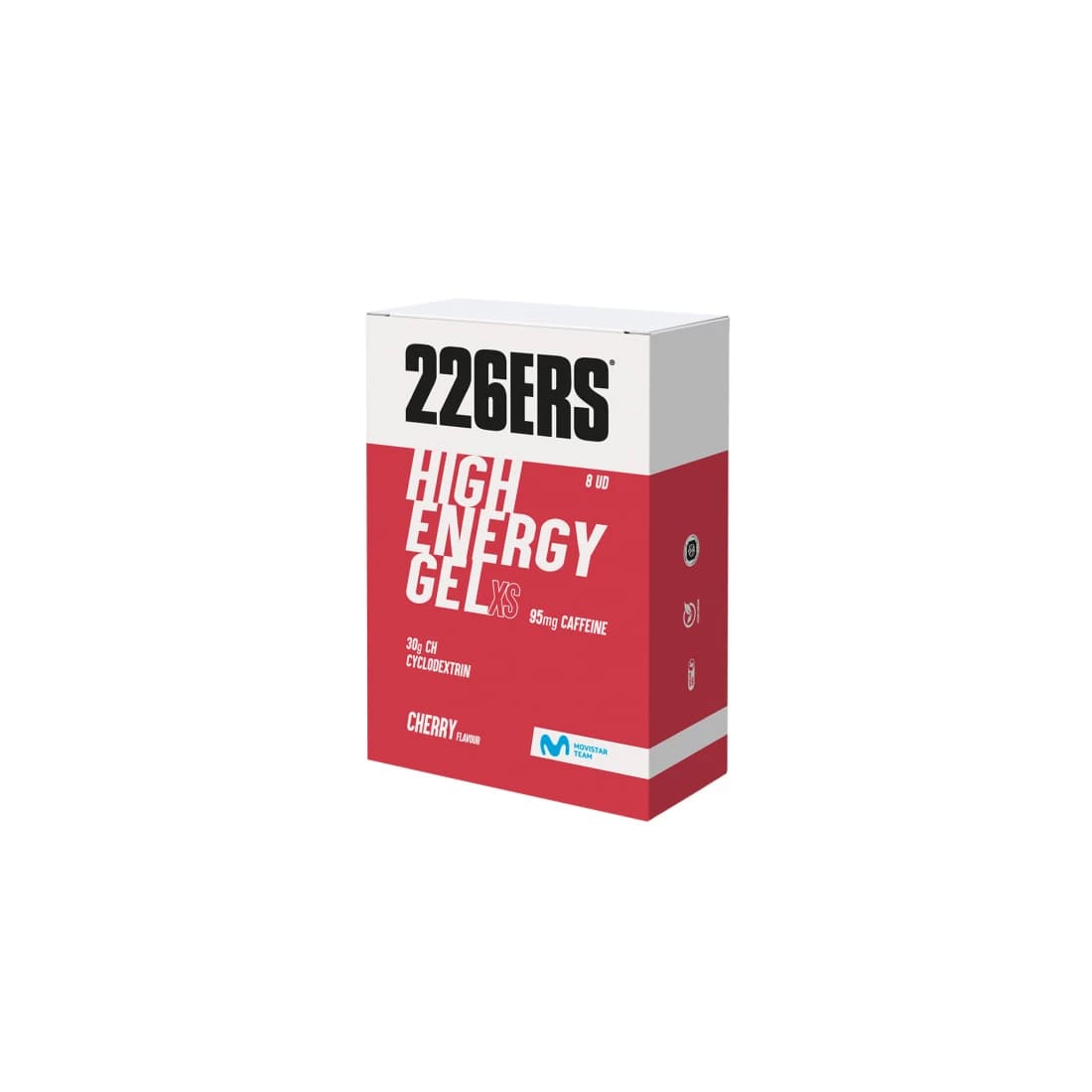 Набор гелей High Energy XS «Вишня» с кофеином 95 мг, 8 × 45 г, 226ERS