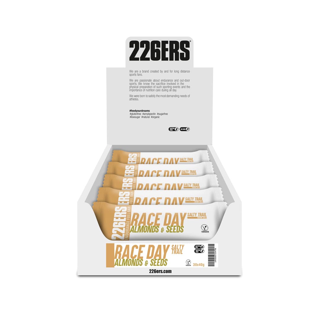 Энергетический батончик Race Day Salty Trail with Sodium «Миндаль и зерна», 40 г, 226ERS