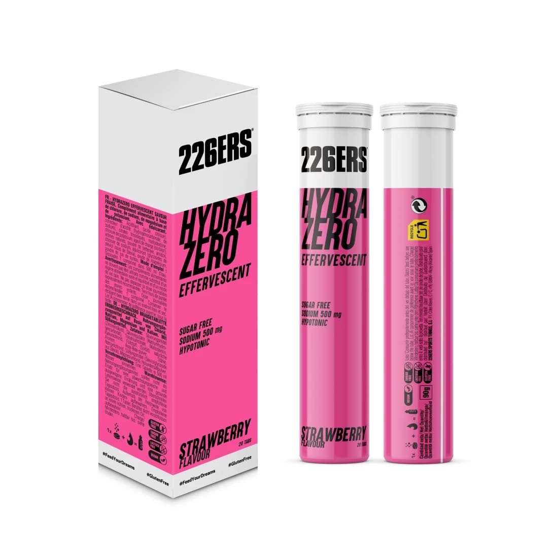 Шипучие таблетки для гидратации Hydrazero Effervescent «Клубника», 20 таблеток, 226ERS