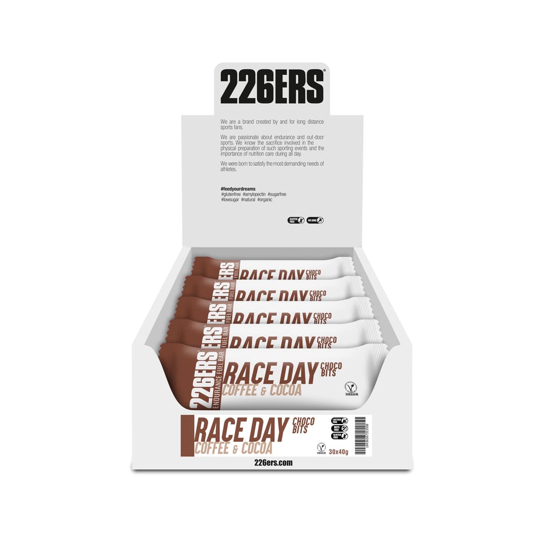Энергетический батончик Race Day Choco bits «Кофе и какао», 40 г, 226ERS