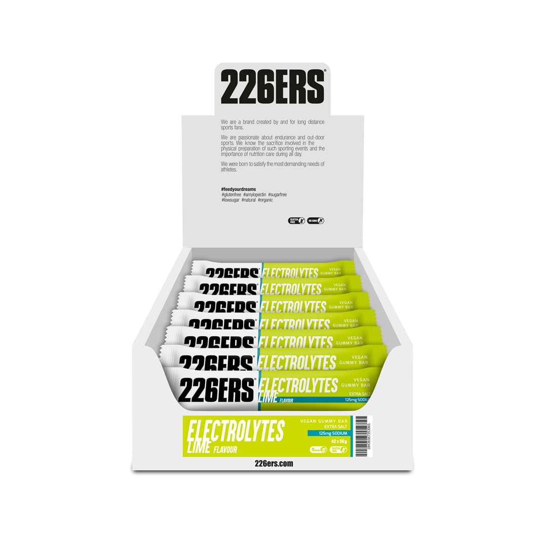 Желейный энергетический батончик Vegan Gummy Bar «Лайм», 30 г, 226ERS