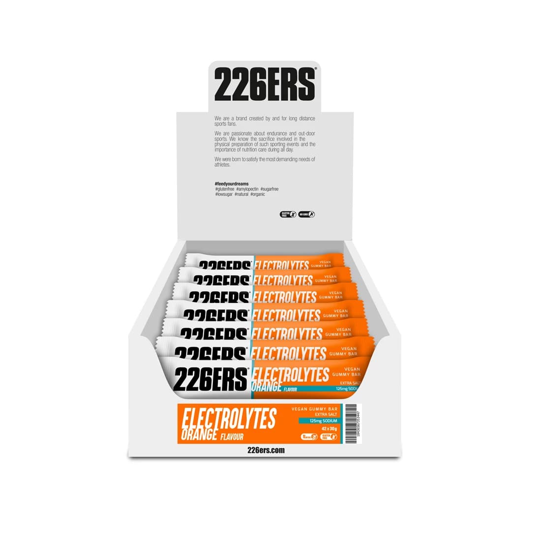Желейный энергетический батончик Vegan Gummy Bar «Апельсин», 30 г, 226ERS
