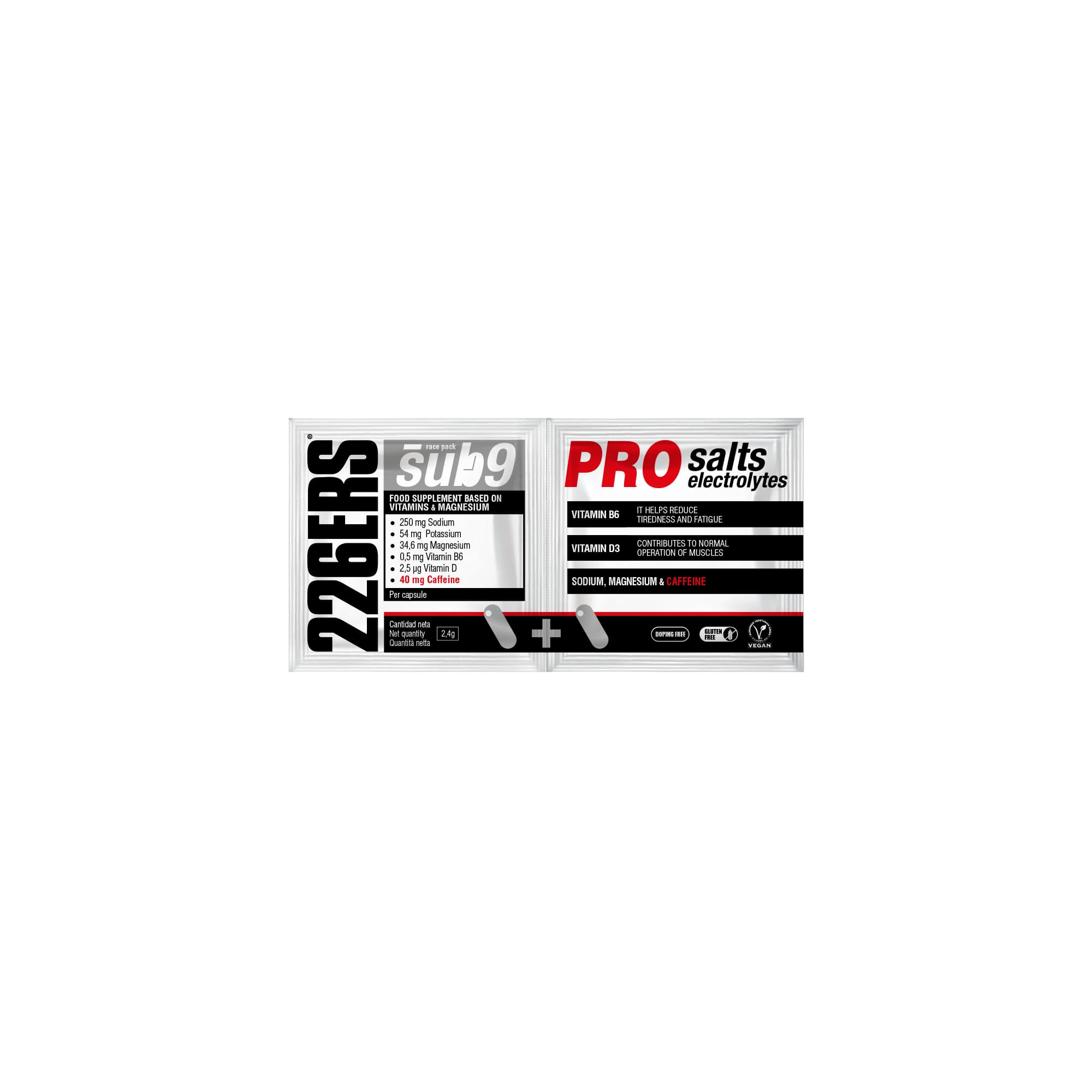Электролиты в капсулах SUB9 PRO, 2 капсулы - 1 шт, 226ERS